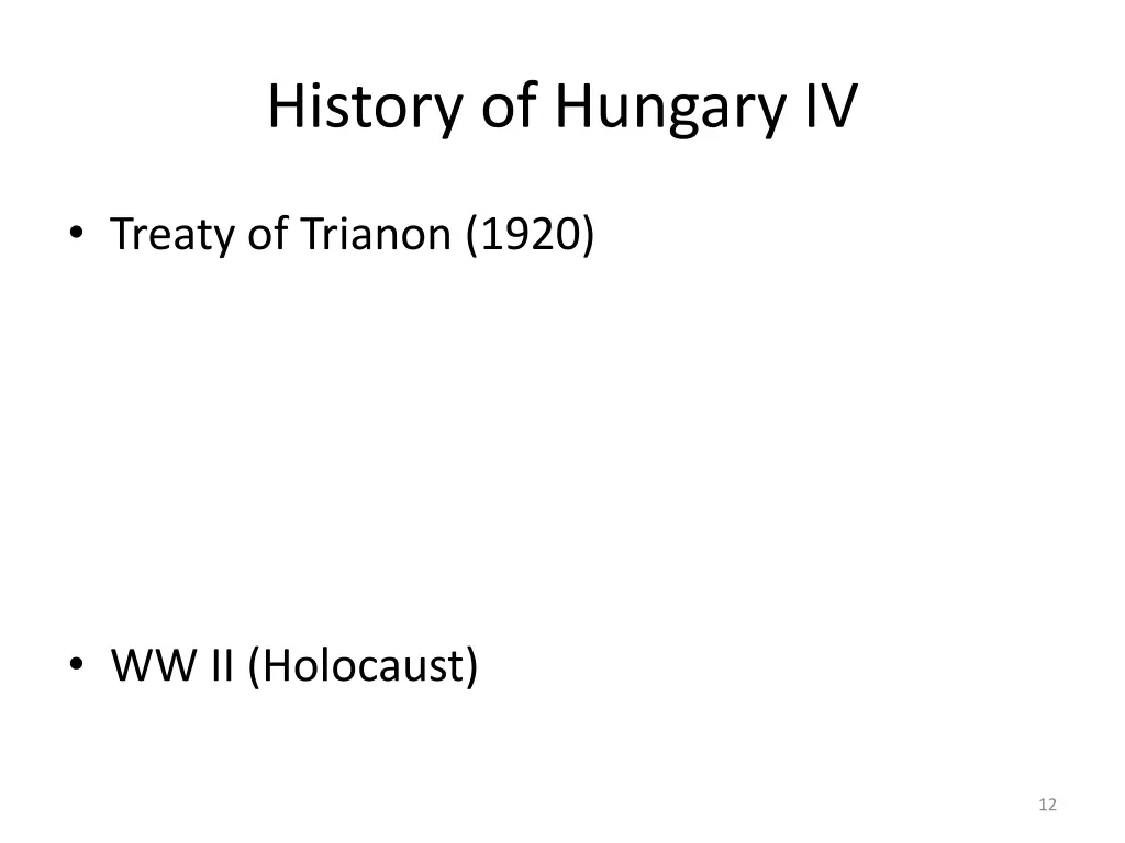 history of hungary iv