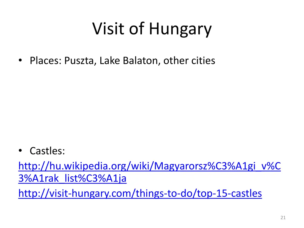 visit of hungary 1