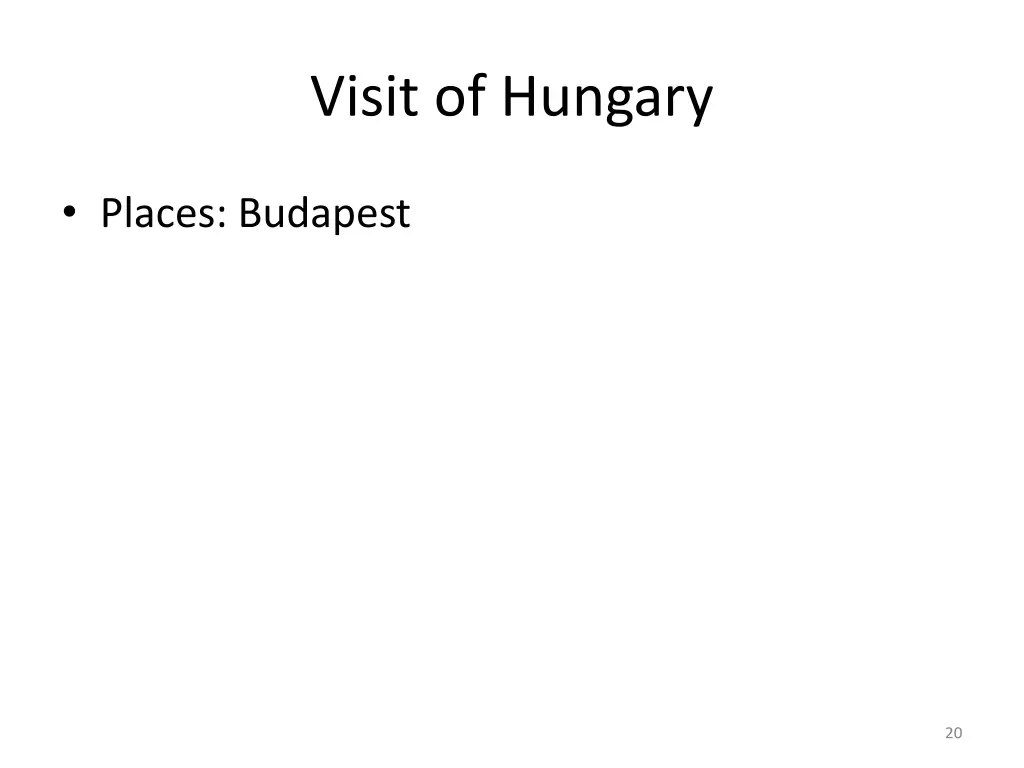 visit of hungary