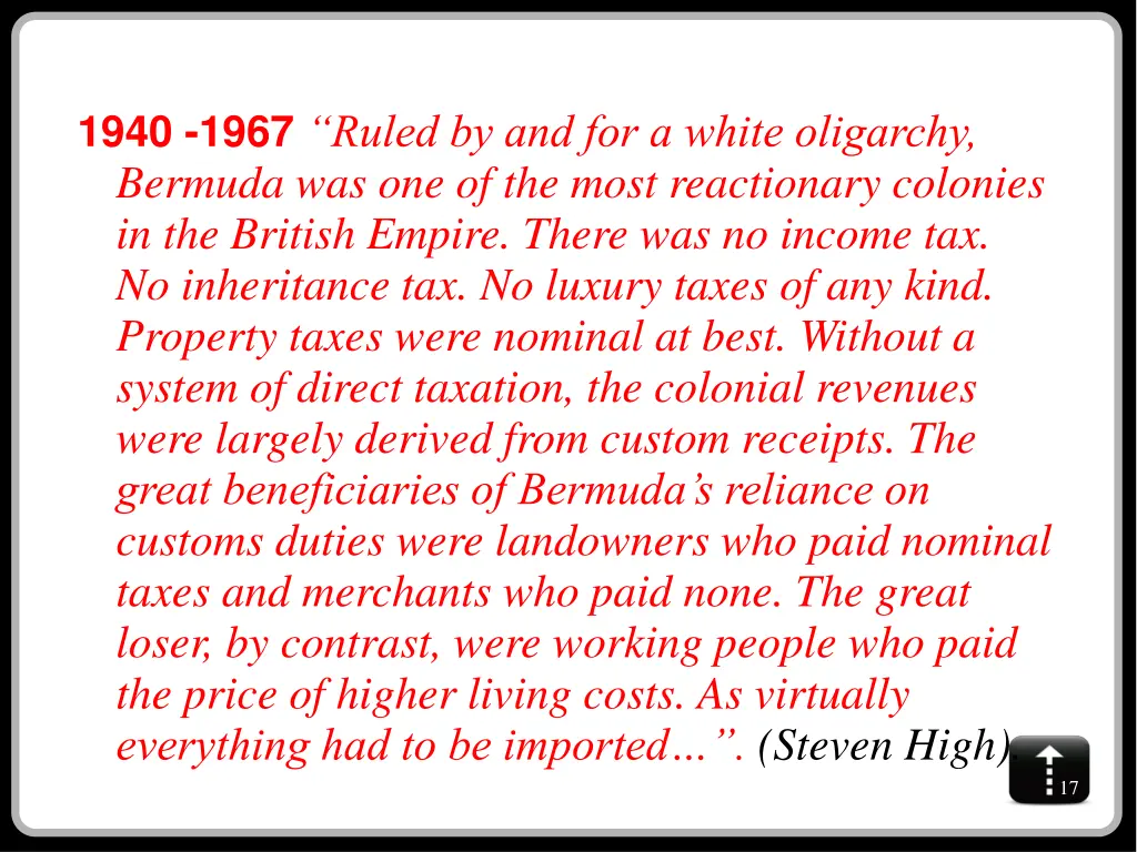 1940 1967 ruled by and for a white oligarchy