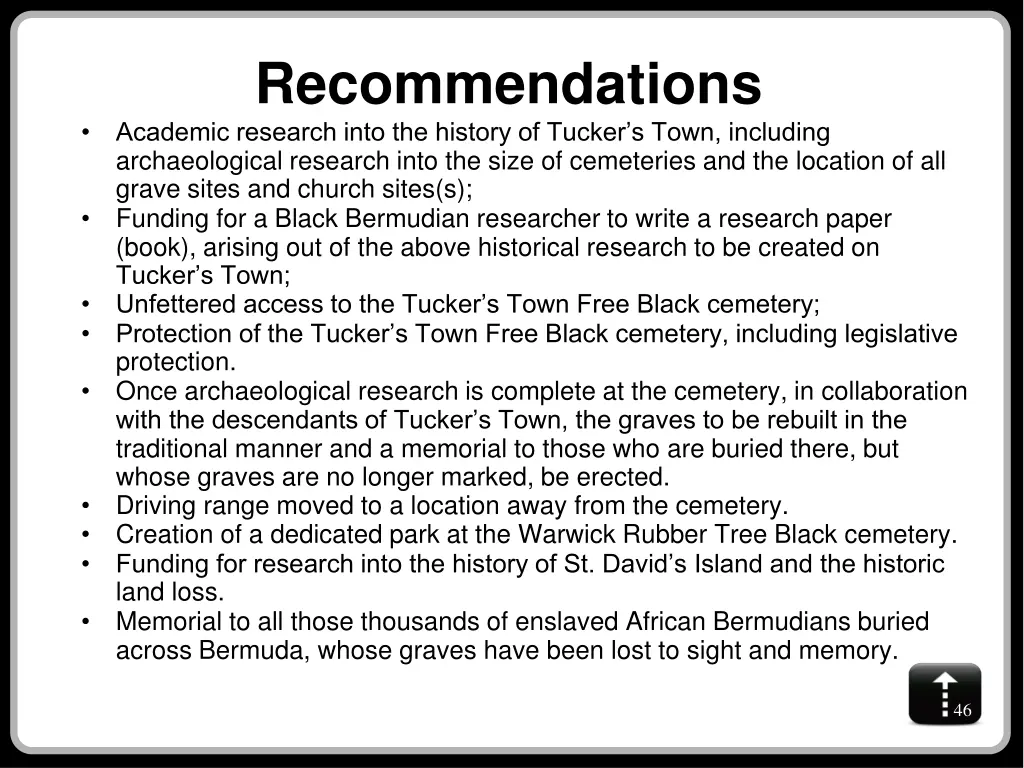 recommendations academic research into