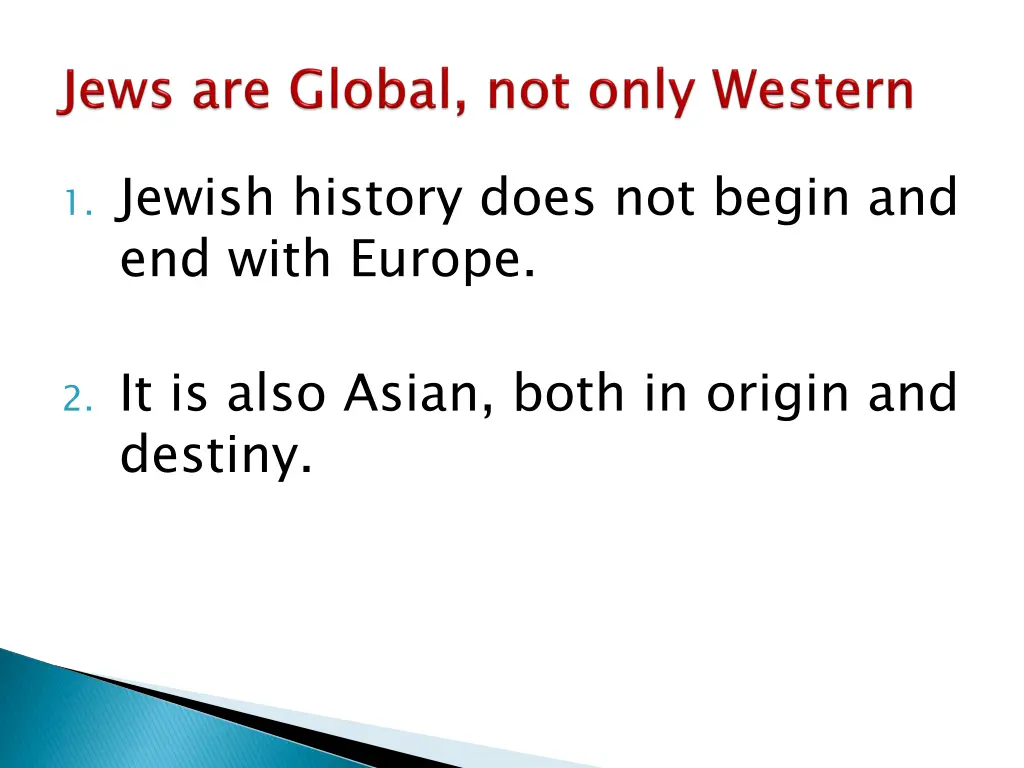 1 jewish history does not begin and end with