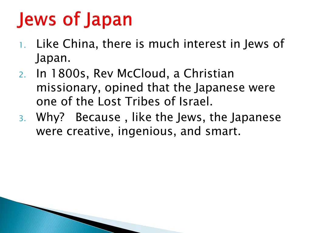 1 like china there is much interest in jews