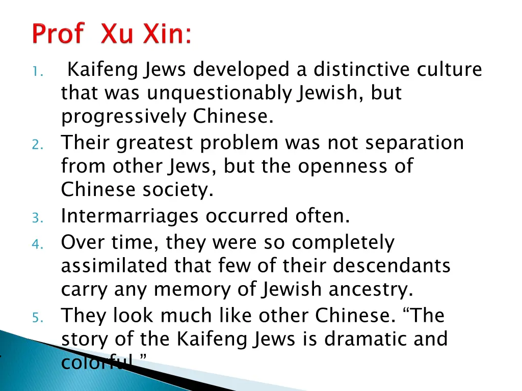 kaifeng jews developed a distinctive culture that