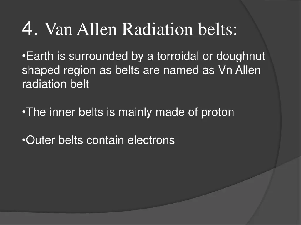 4 van allen radiation belts