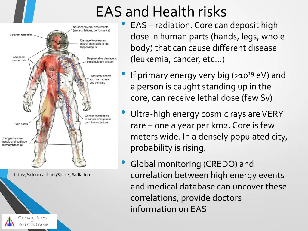 eas and health risks eas radiation core