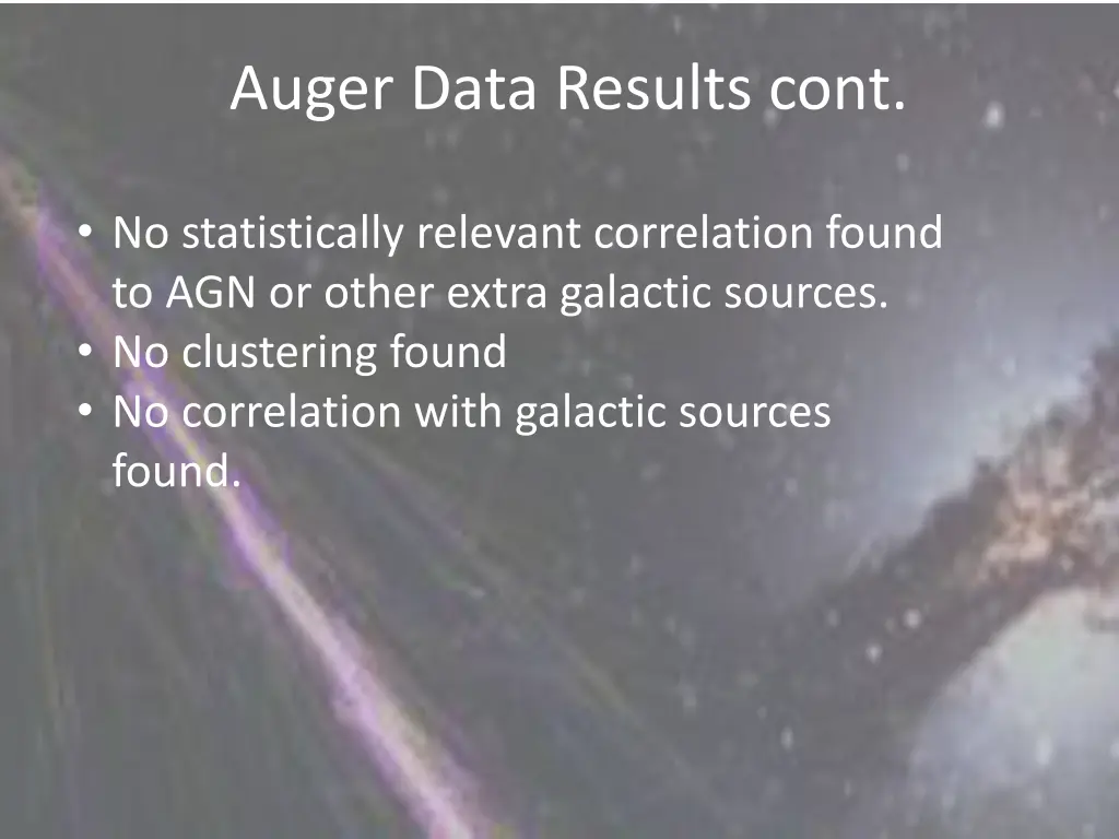 auger data results cont