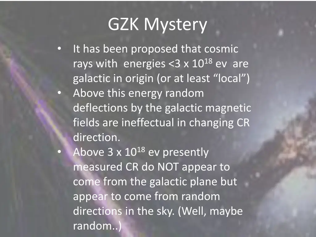 gzk mystery