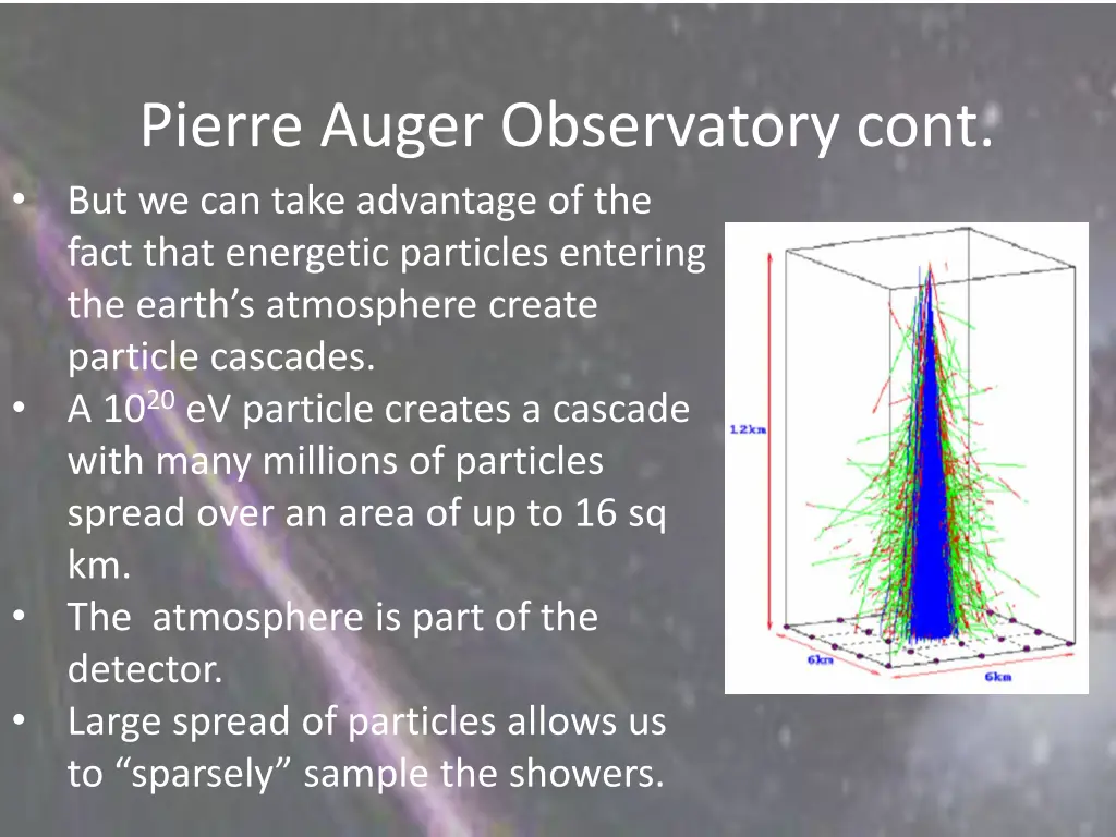 pierre auger observatory cont but we can take