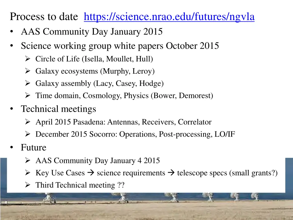 process to date https science nrao edu futures