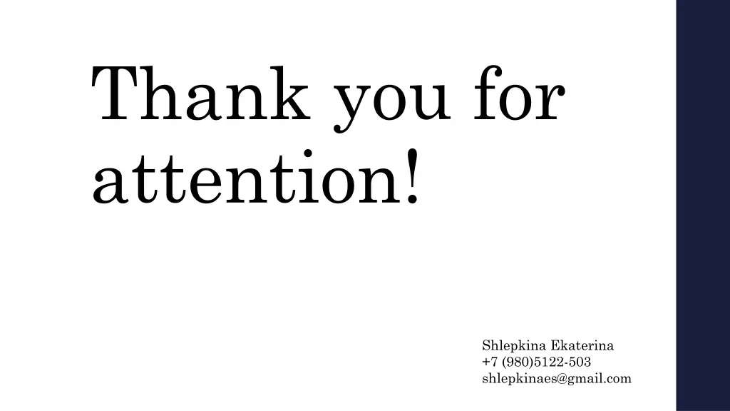 thank you for attention