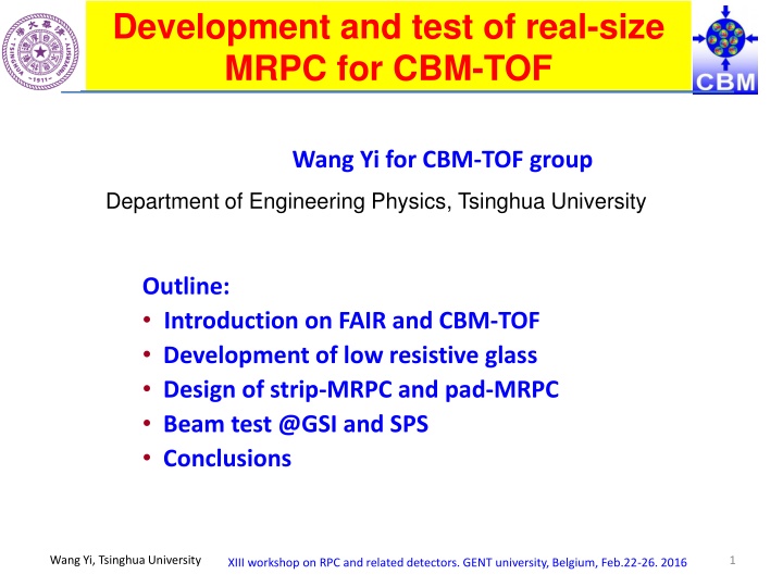 development and test of real size mrpc for cbm tof