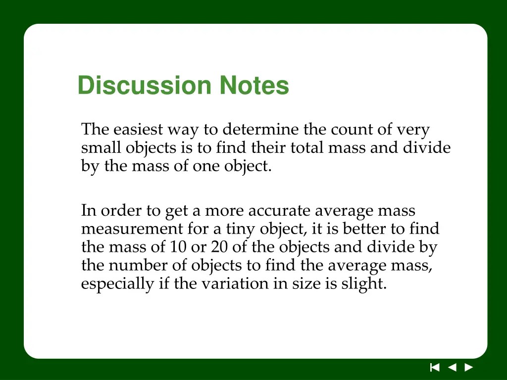 discussion notes