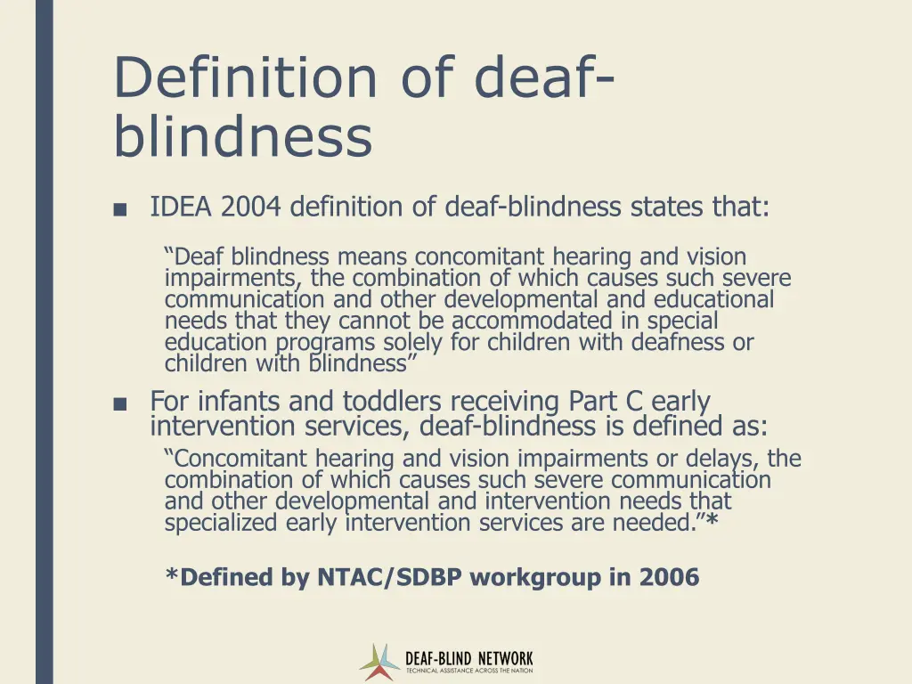 definition of deaf blindness