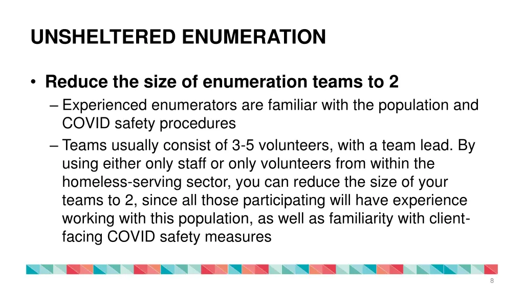 unsheltered enumeration 2