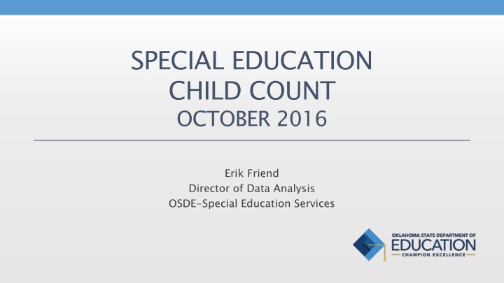 special education child count october 2016