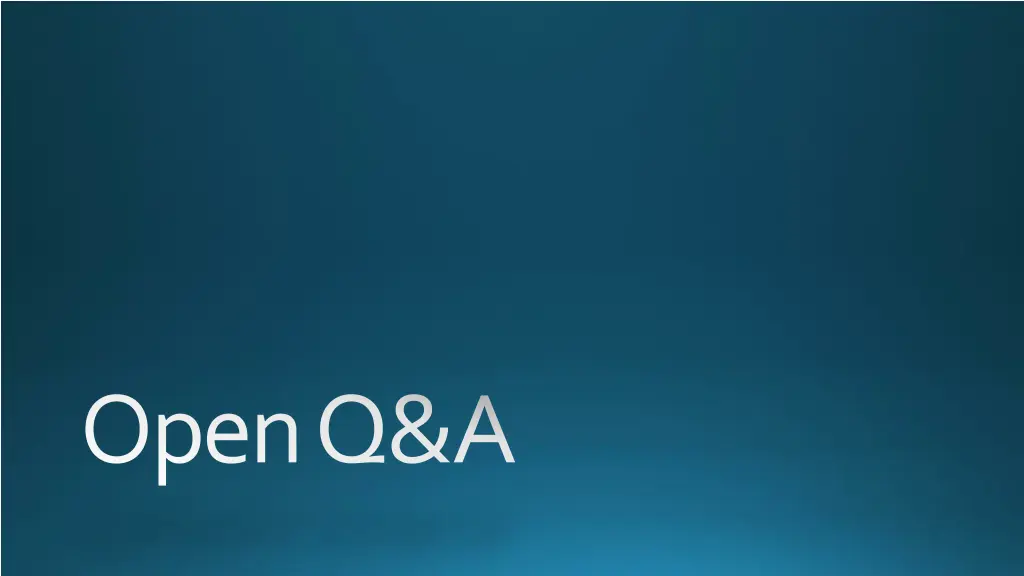 open q a