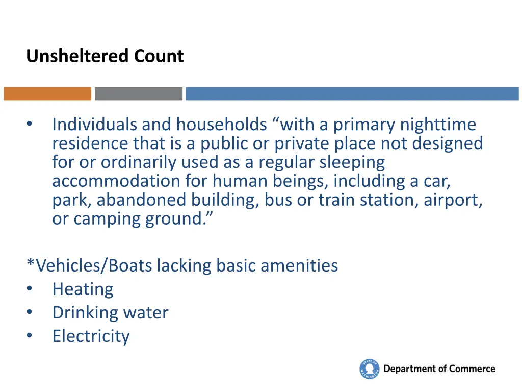 unsheltered count