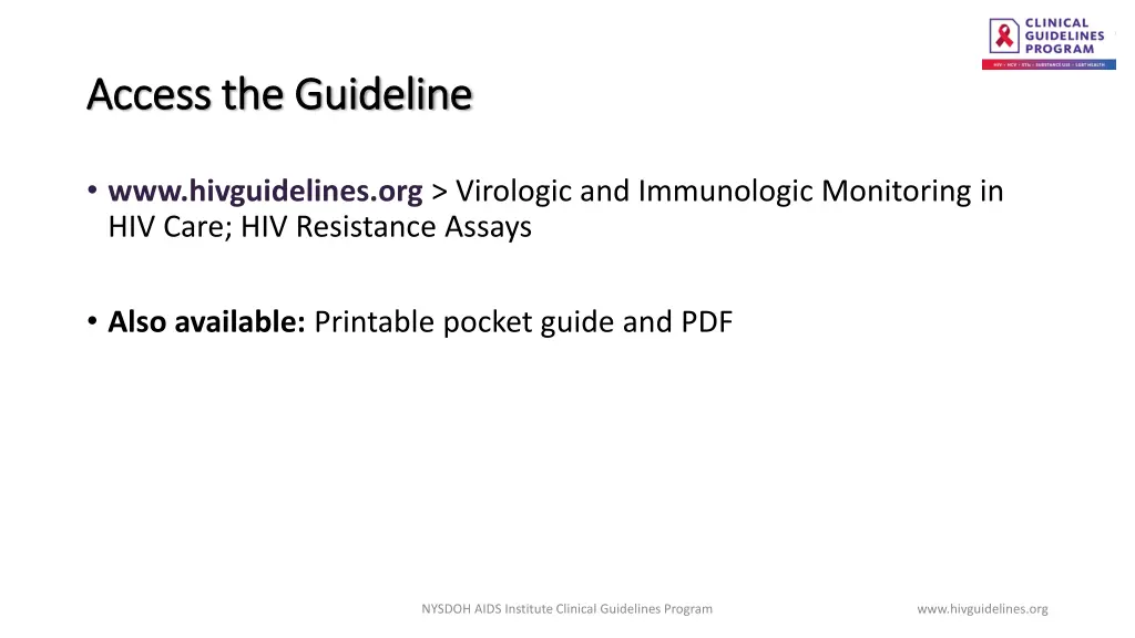 access the guideline access the guideline