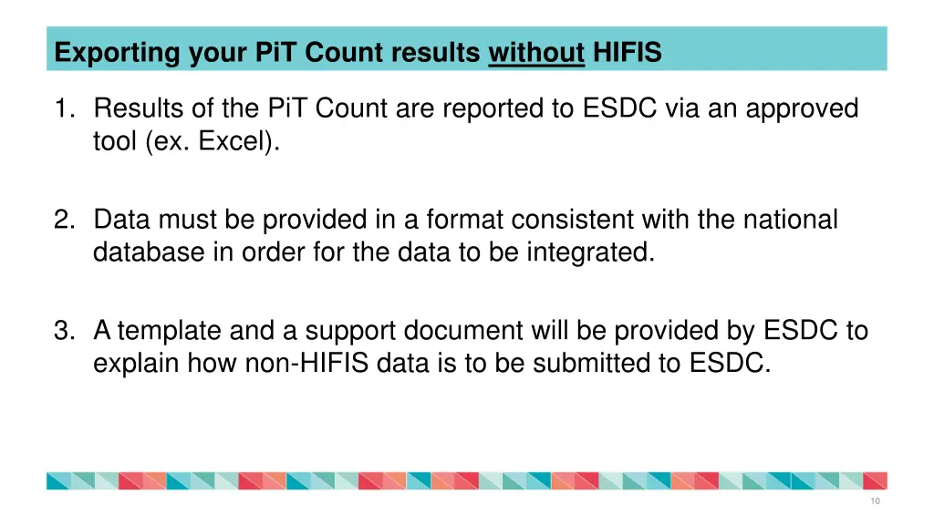 exporting your pit count results without hifis