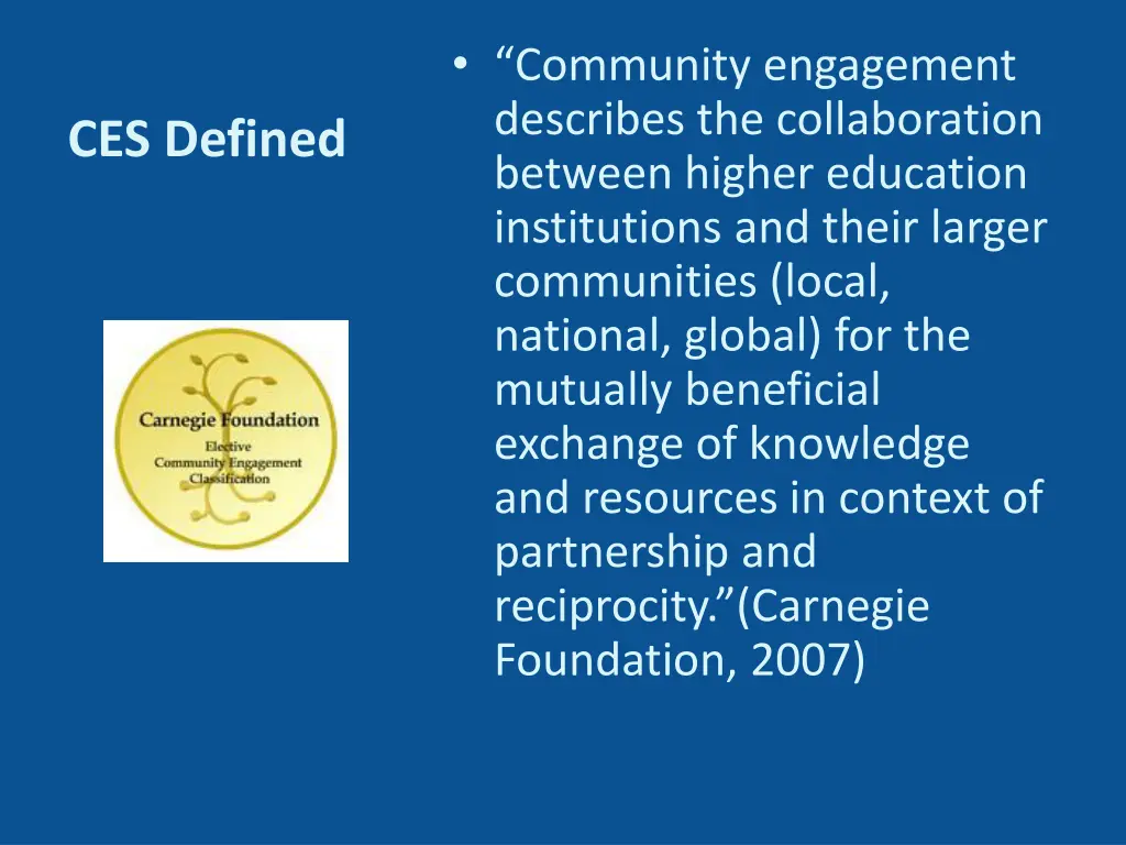 community engagement describes the collaboration