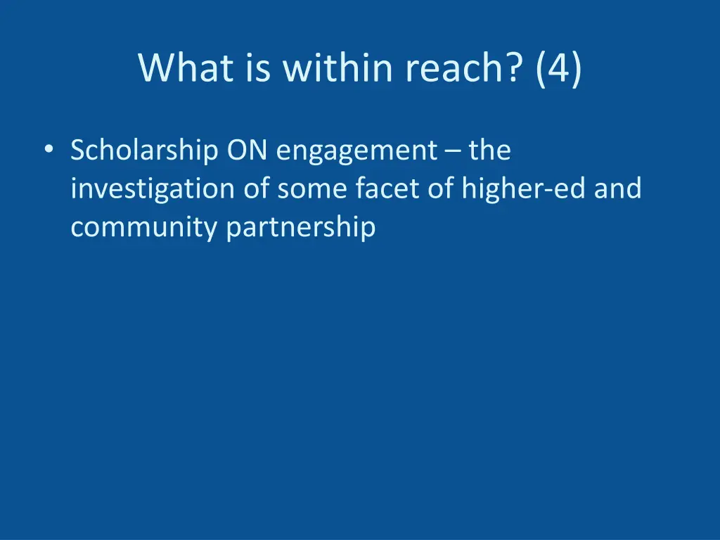 what is within reach 4