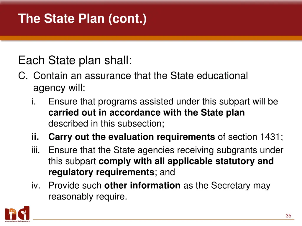 the state plan cont 1