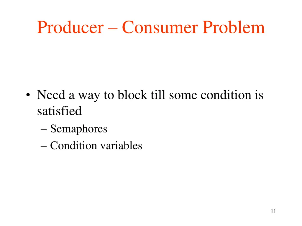 producer consumer problem 1