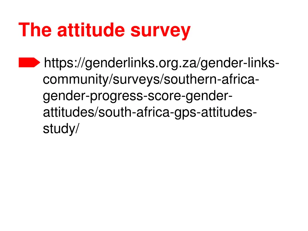 the attitude survey