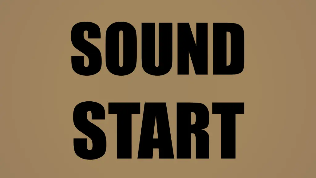 sound start