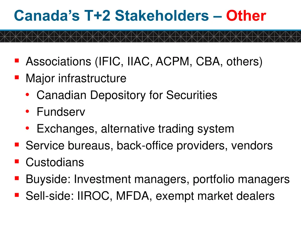 canada s t 2 stakeholders other