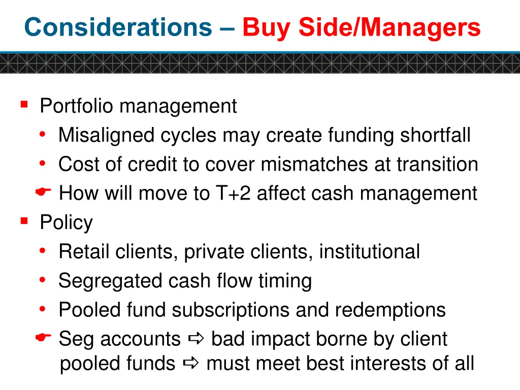 considerations buy side managers 1