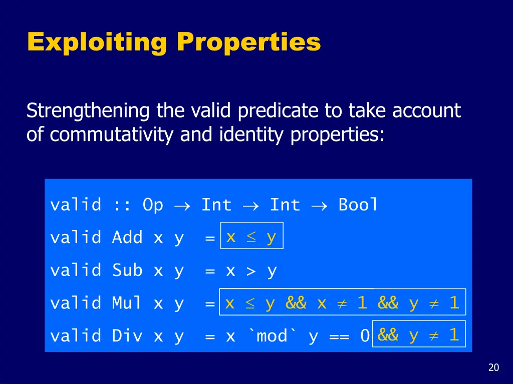 exploiting properties