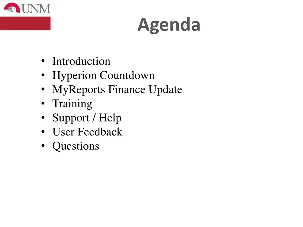 agenda