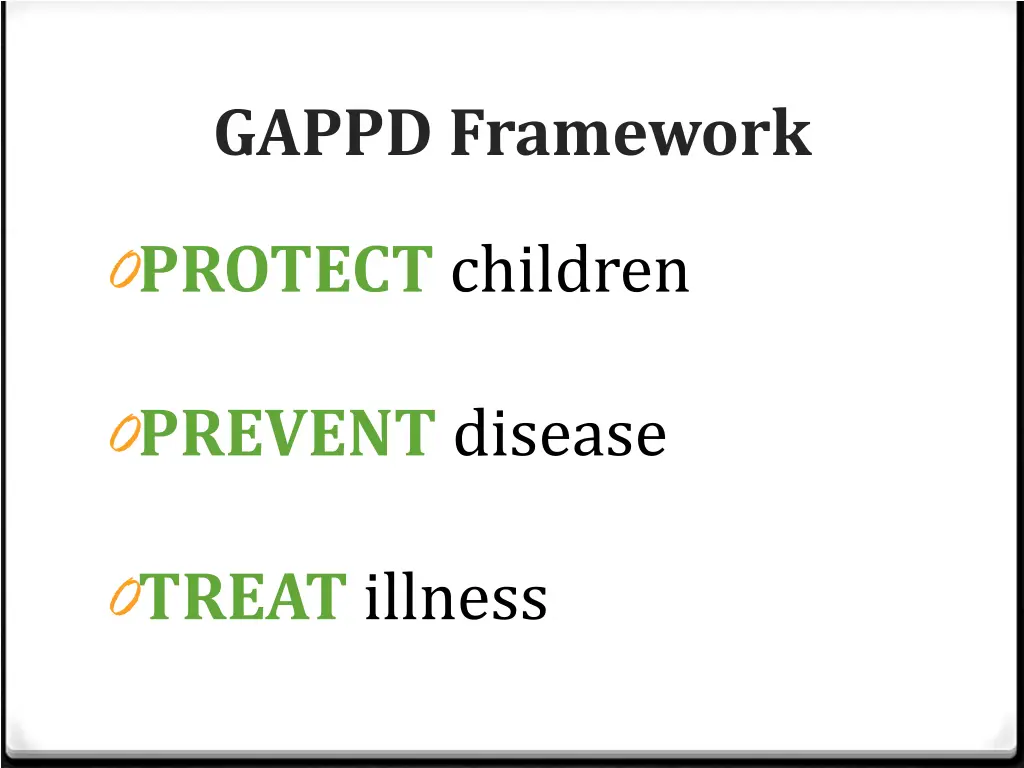 gappd framework