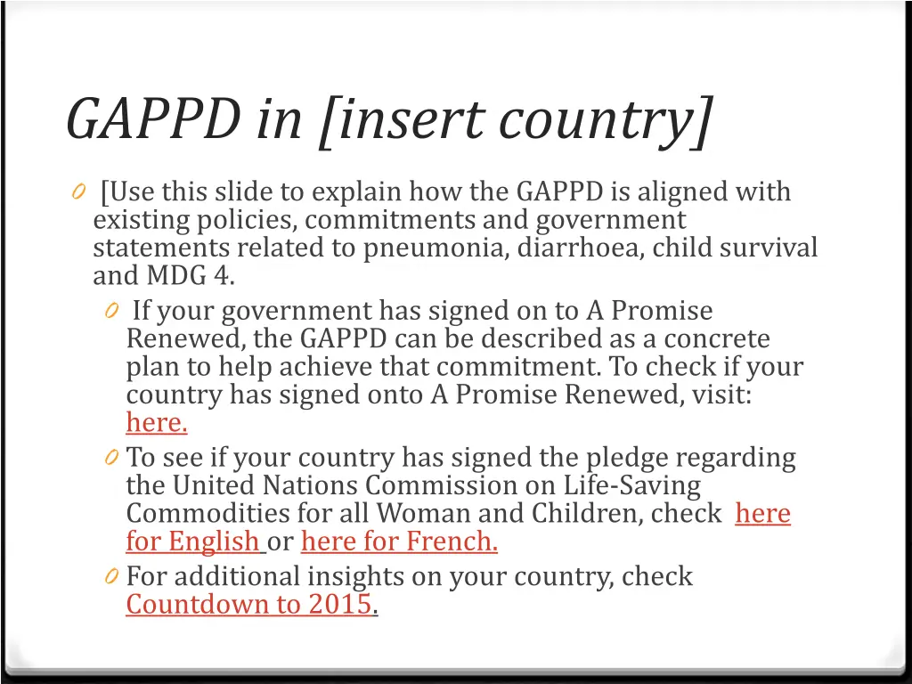 gappd in insert country