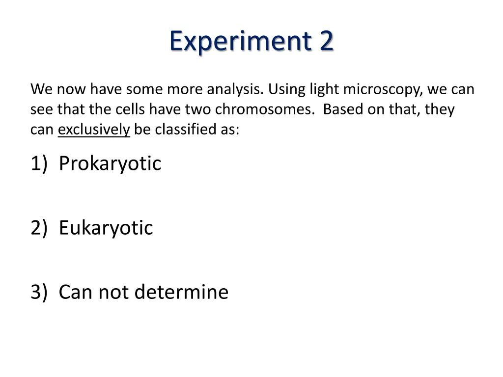 experiment 2