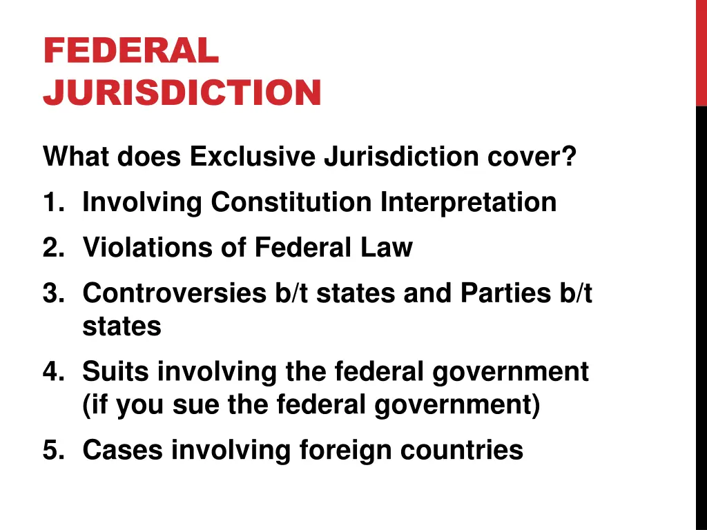 federal jurisdiction