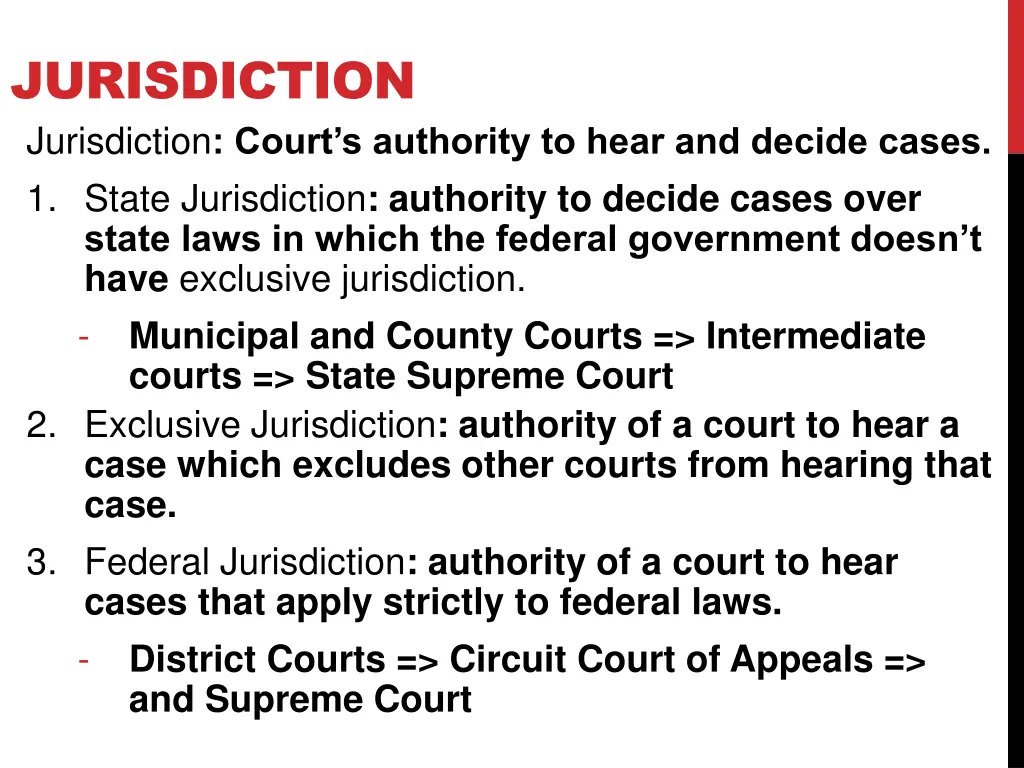 jurisdiction jurisdiction court s authority