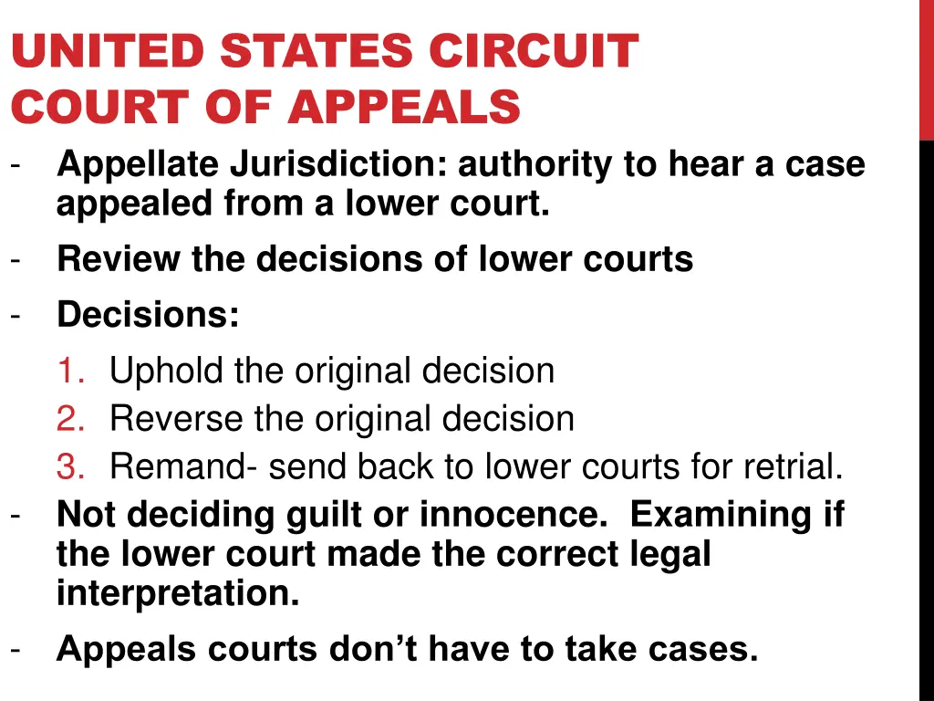 united states circuit court of appeals appellate