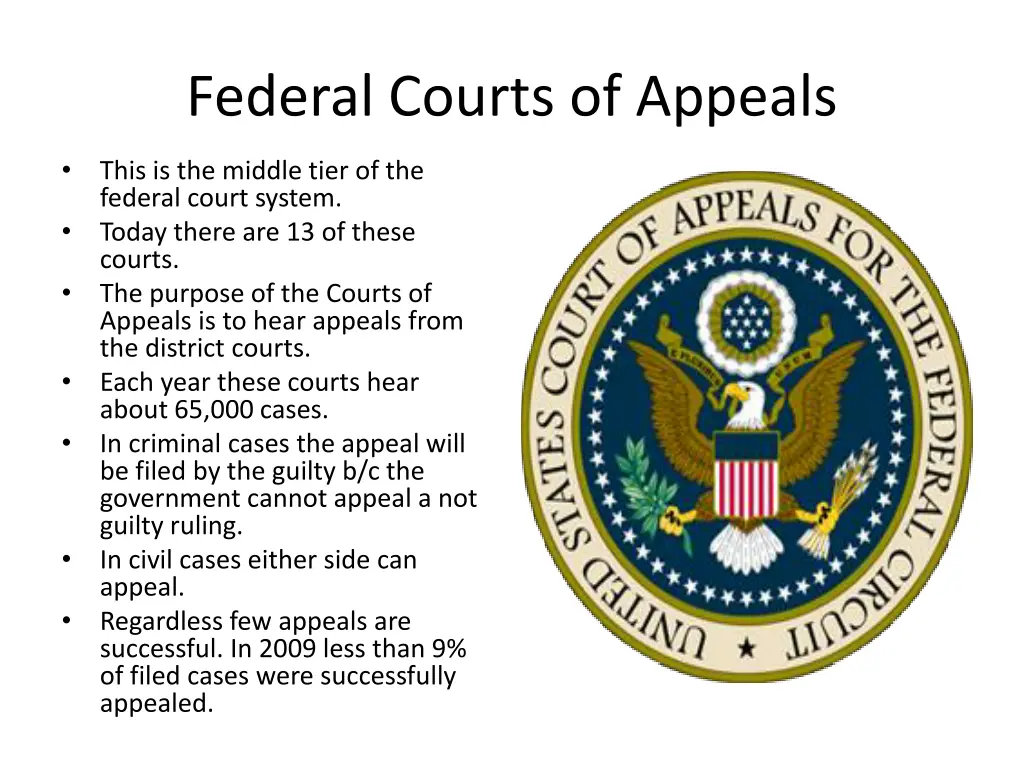 federal courts of appeals