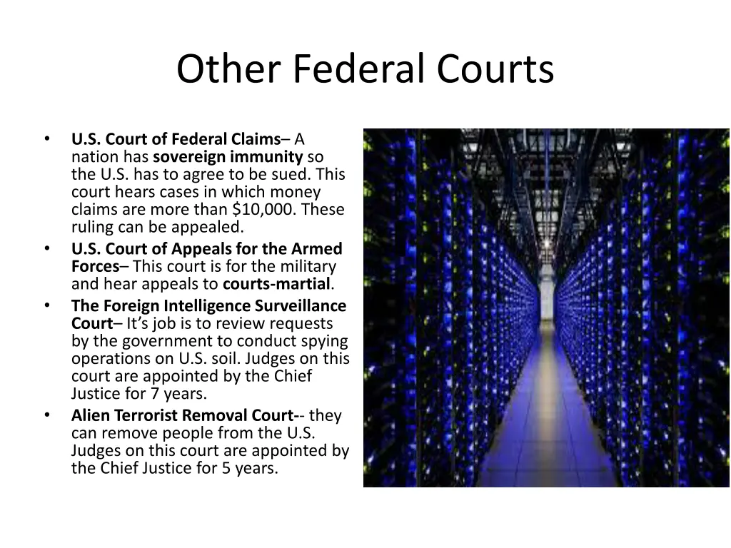 other federal courts 1