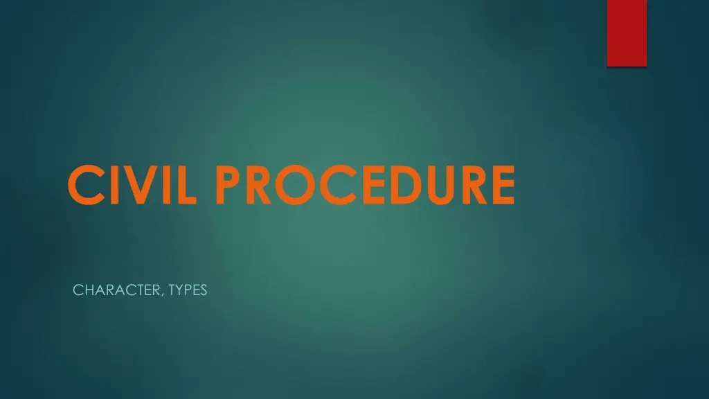 civil procedure