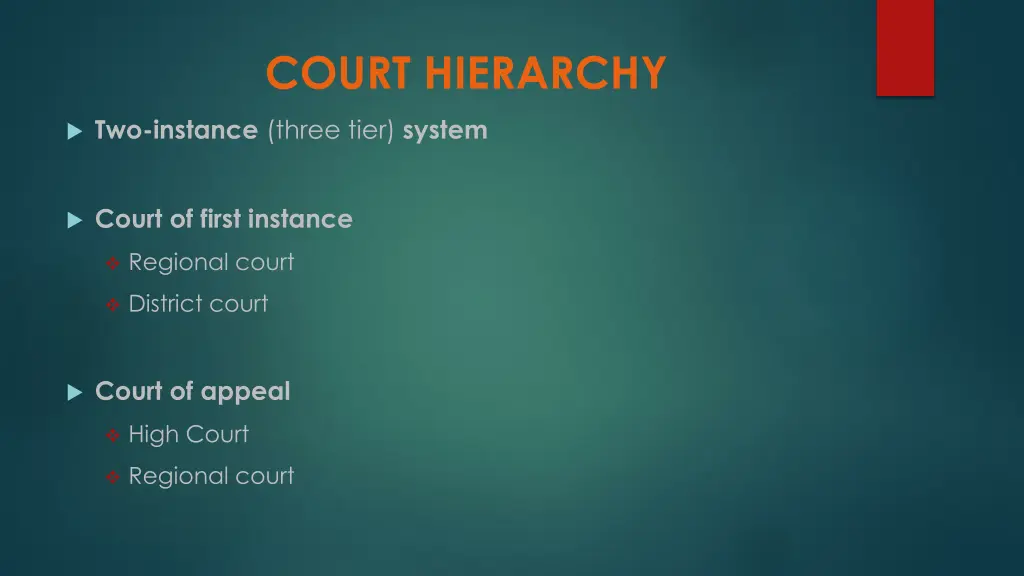 court hierarchy