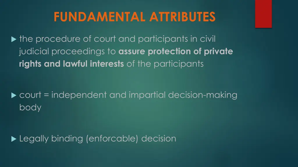 fundamental attributes