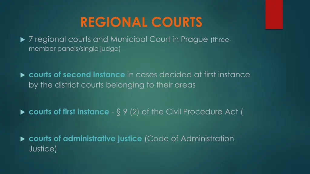 regional courts