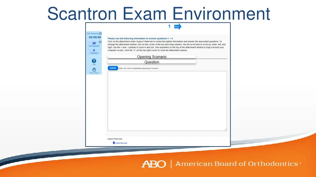 scantron exam environment