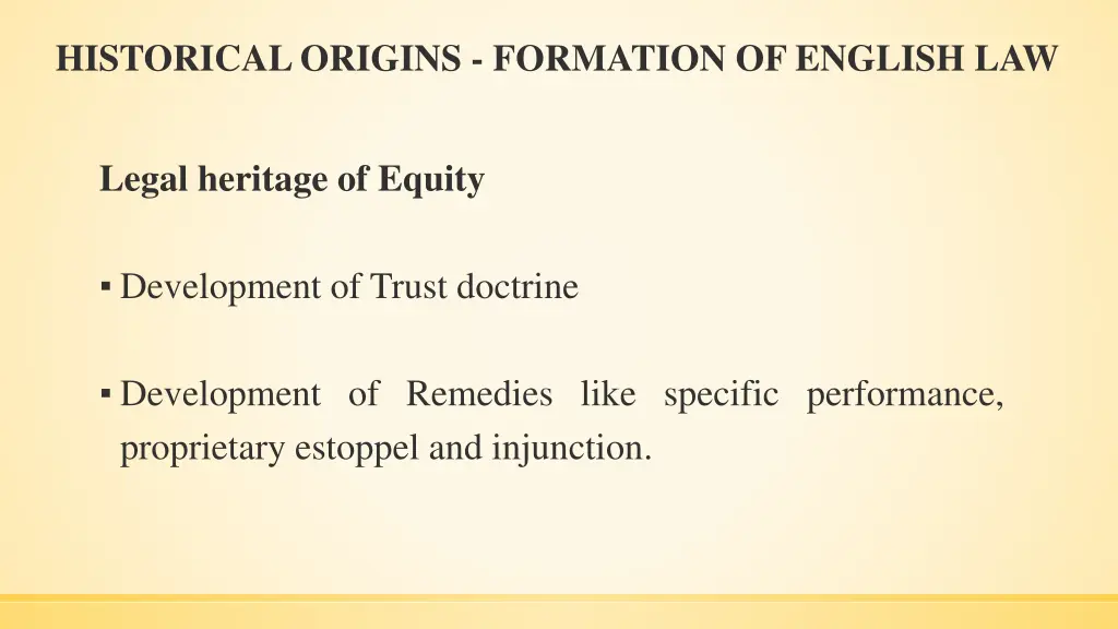 historical origins formation of english law 2