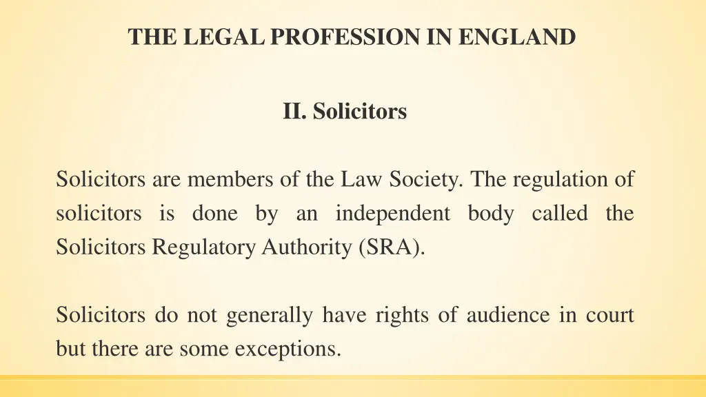 the legal profession in england 2