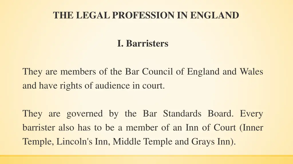 the legal profession in england